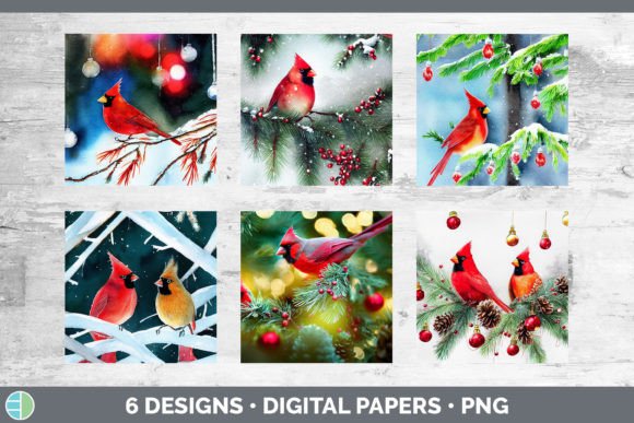 Christmas Cardinals Backgrounds Digita: A Designer's Review