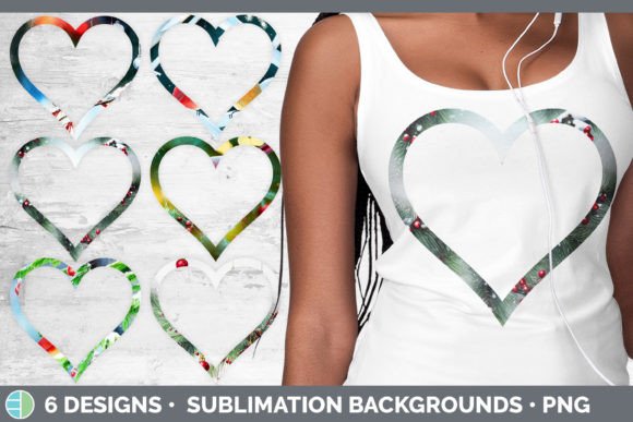 Christmas Cardinals Heart Frame: Festive Illustrations
