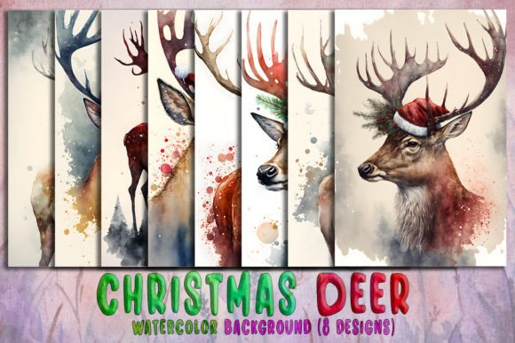Christmas Deer Watercolor Background: A Designer's Review