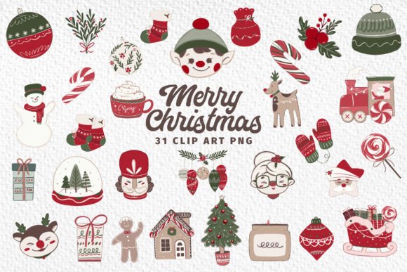 Christmas Eve Illustration Clipt Art & Holiday Designs