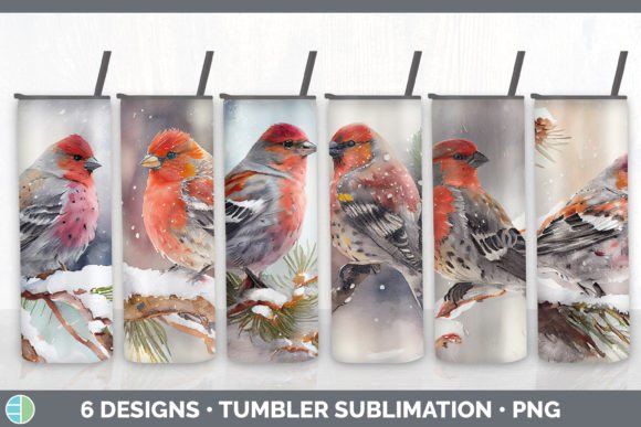 Christmas Pine Grosbeak Tumbler Sublimat Review