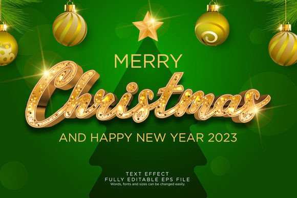 Flat Christmas Gold Card Background: Premium Illustrations