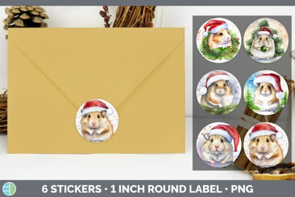 Hamster Christmas Stickers: 1in Illustrations Review