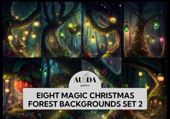 Magic Christmas Forest Set 2: Premium Illustrations