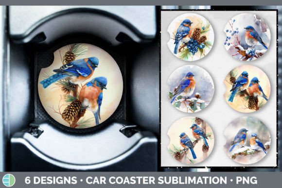 Review: Christmas Bluebird Car Coaster Sublima Design