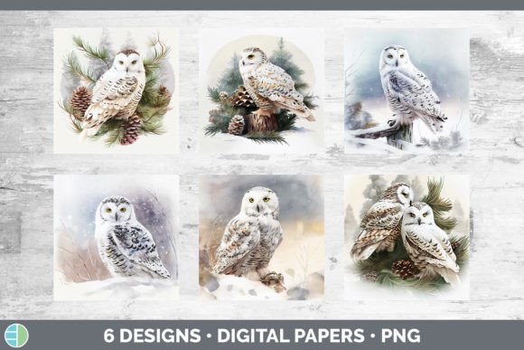 Review: Christmas Snowy Owl Backgrounds Digita