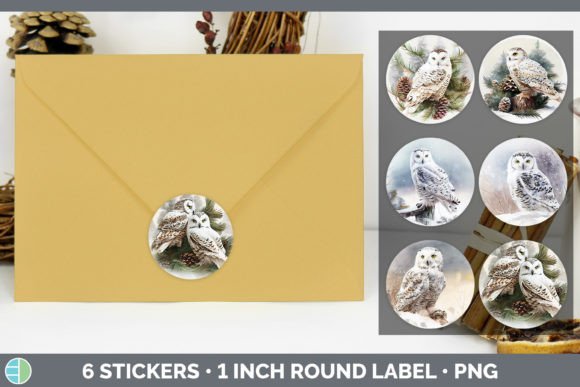 Snowy Owl Christmas Stickers: Top Illustrations